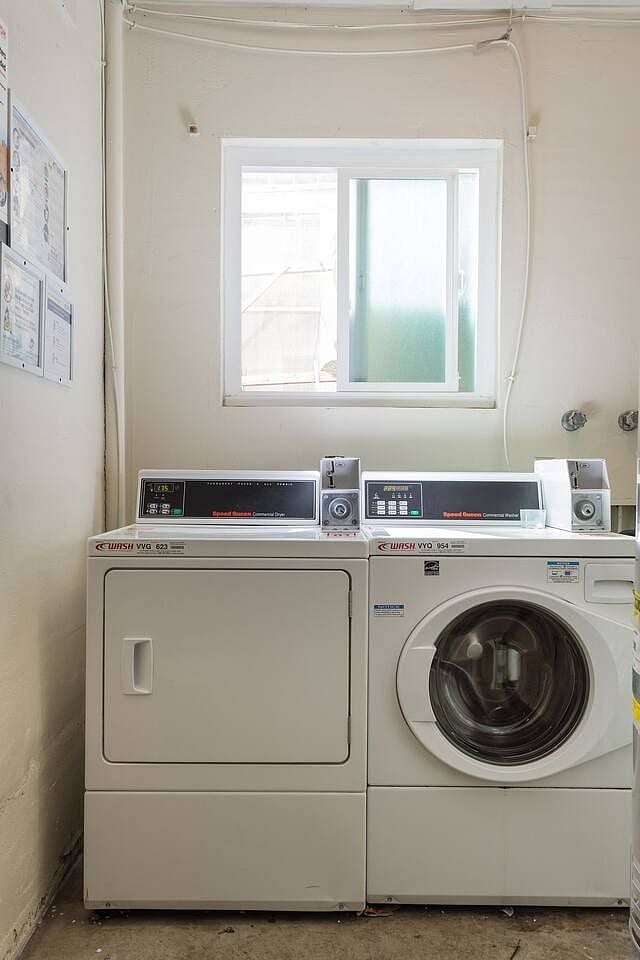 Laundry area steps away.