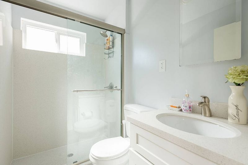 Bigger shower head for a relaxing shower.