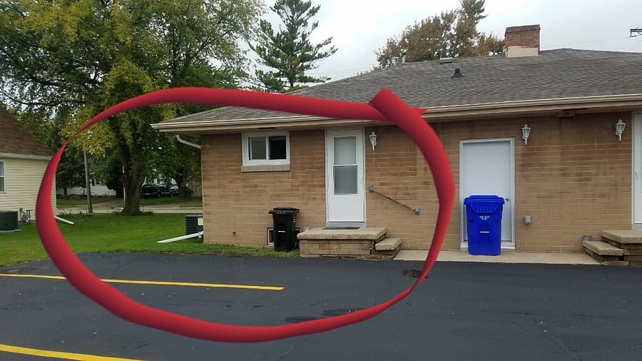 One parking spot right behind unit. 