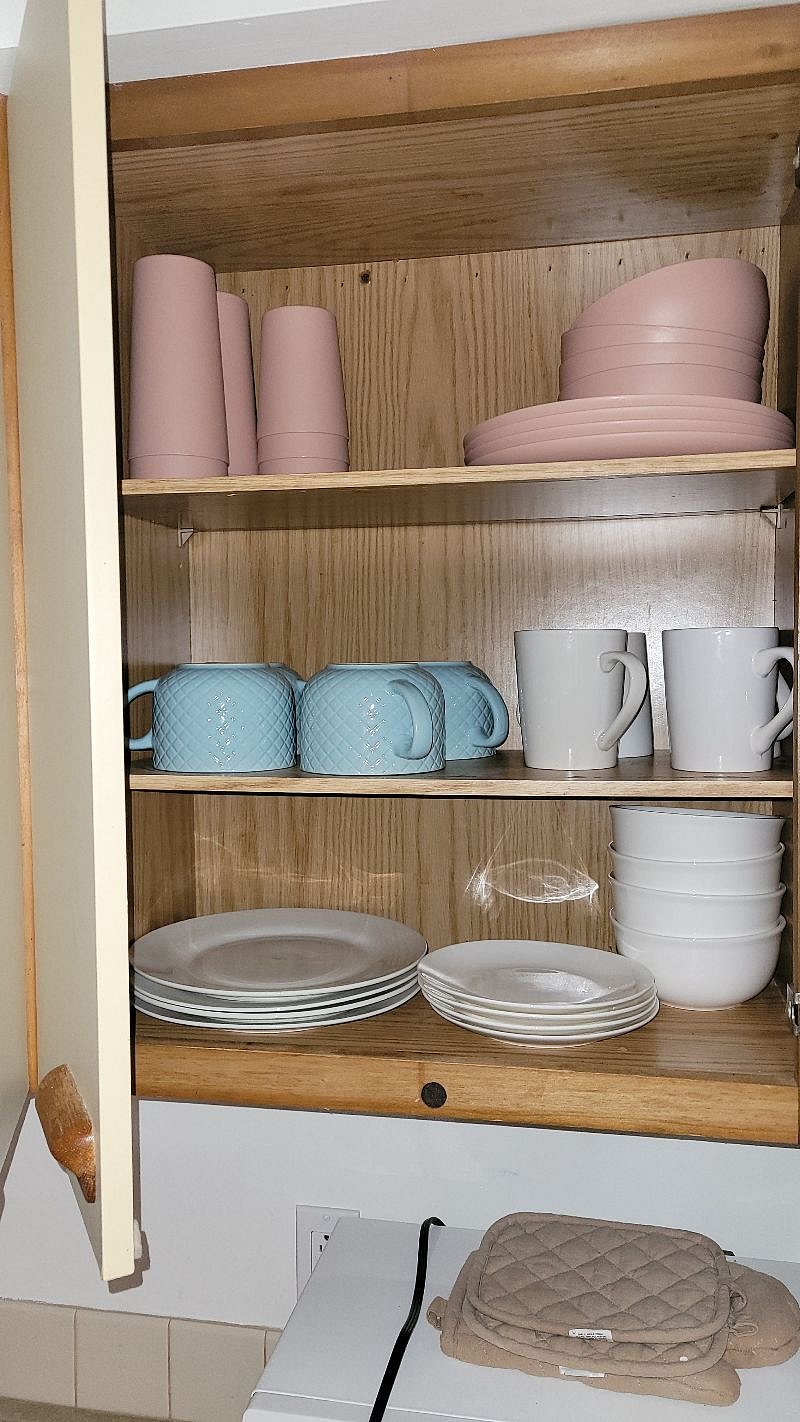 Variety of cups, mugs, bowls and plates