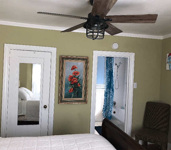 Bed Room with ceiling fan remote  controlled