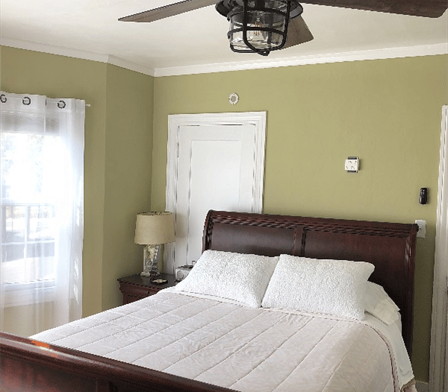 Bedroom with lots of natural light