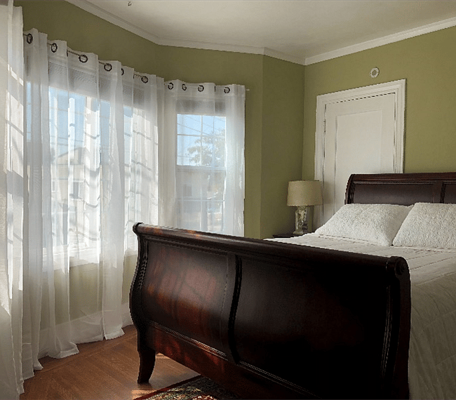 New top down blinds and sheer curtains