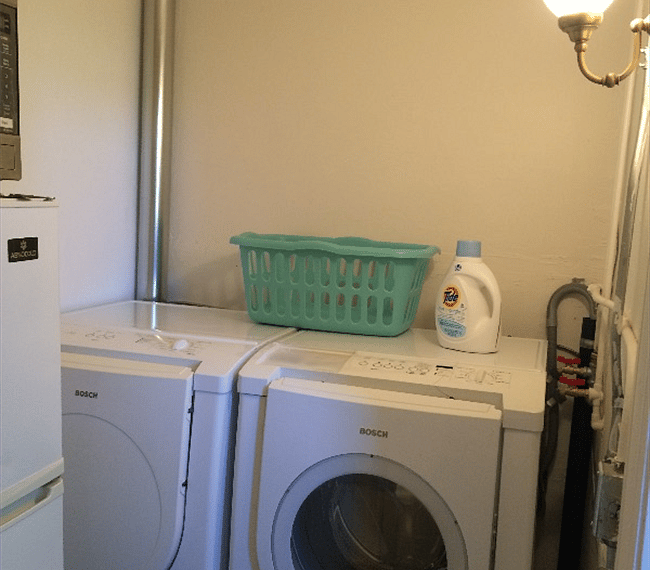 Full laundry in unit with dryer and brand new washer