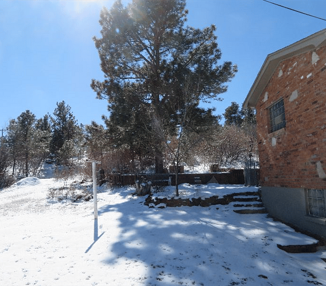 Side of house after Snow