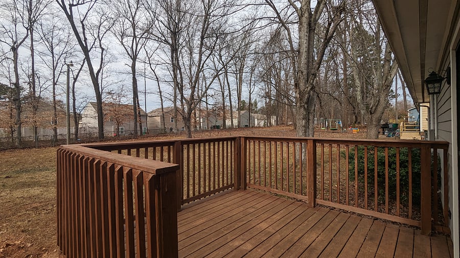 Fully Fenced Backyard