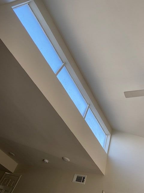 Living room ceiling.  Lots of light!