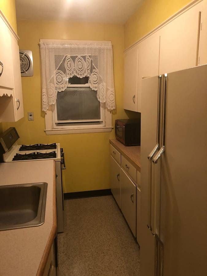 The kitchen is fully equipped with everything you might need including, dishes, cups & glasses, stemware, pots, pans, and cutlery.  As well as, a microwave oven, toaster, and coffee maker.