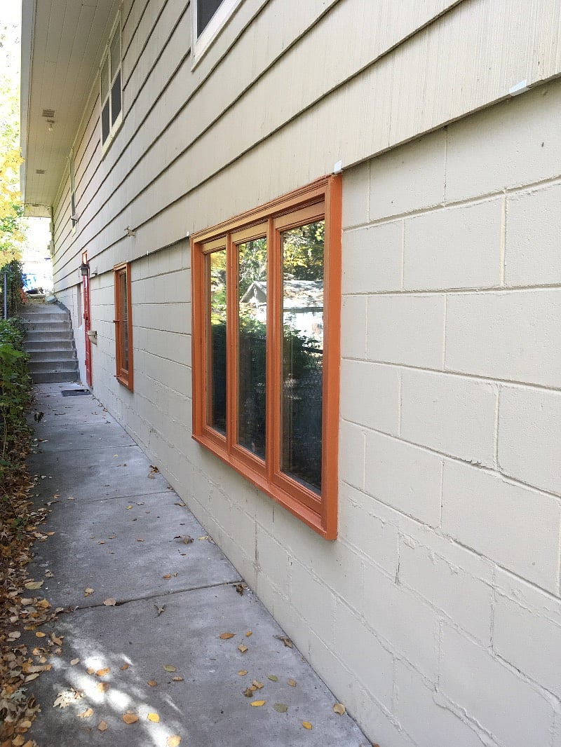 Follow the sidewalk along the left side of the house to your private entrance. Only 3 steps down once you're inside the door.