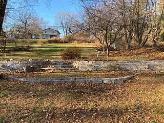 Huge yard with occasional turkey and deer.
