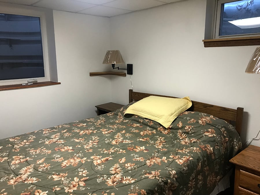Bedroom with Queen bed.