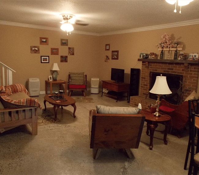 Lower level living room