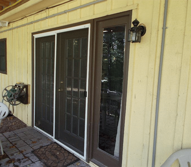 Outside lower level entrance 