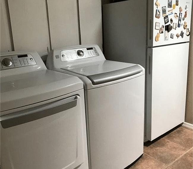 Indoor Laundry Room
Tenants Private Refrigerator