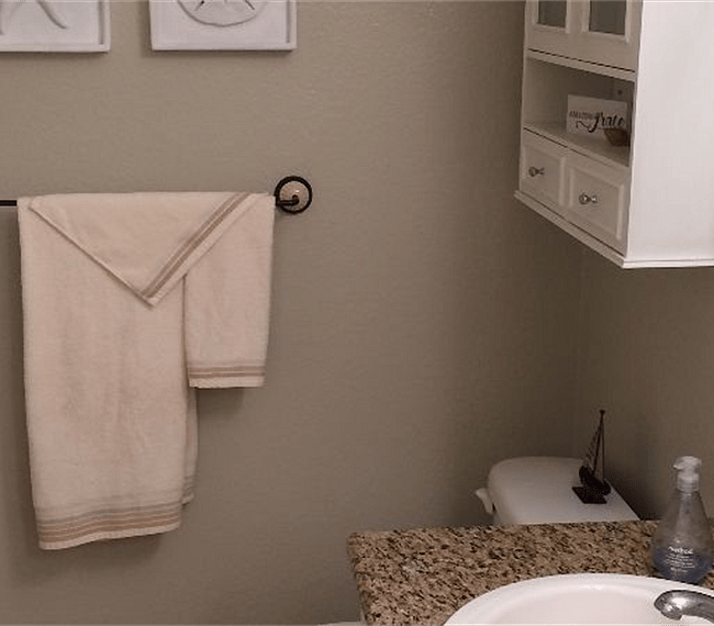 Full bath downstairs with tub/shower combo