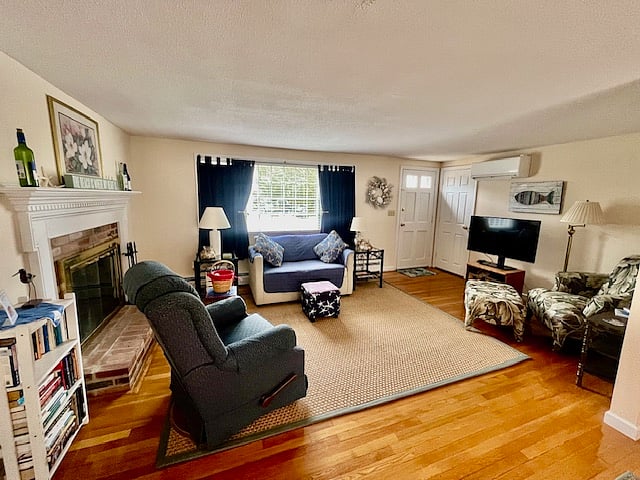 Light, bright and comfy living room with 42" TV with Roku for streaming.