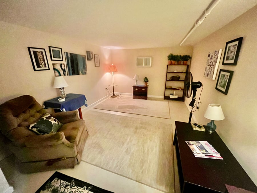 Bonus room in basement . Great spot to work out , office space or just a get a way!