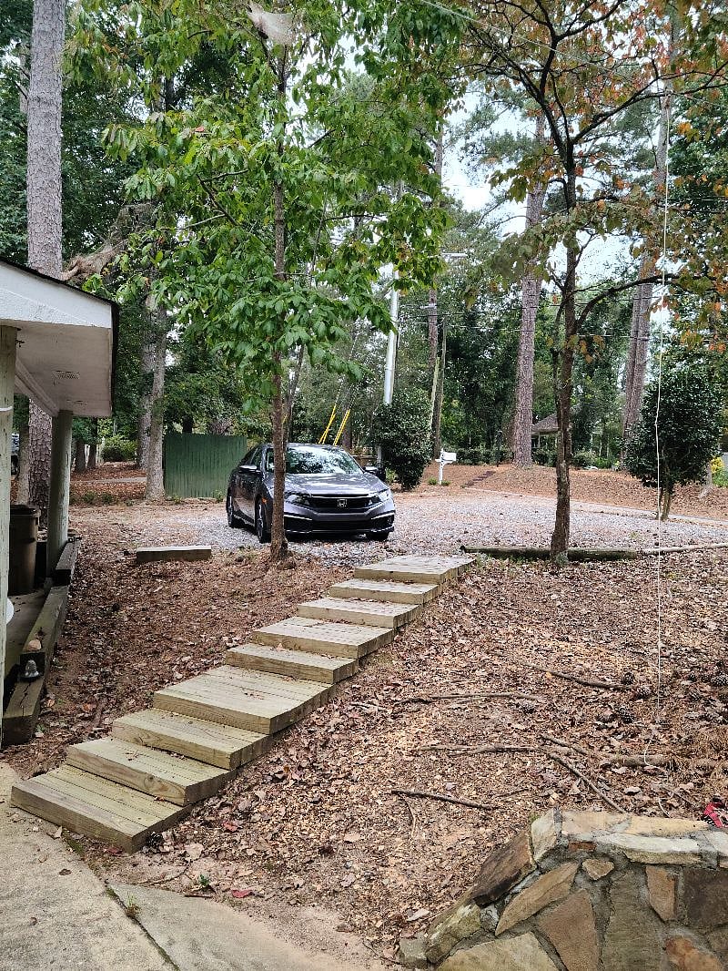 Assigned, private parking steps away from door.