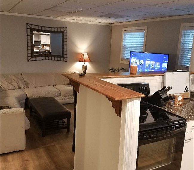 Watch TV form the kitchen