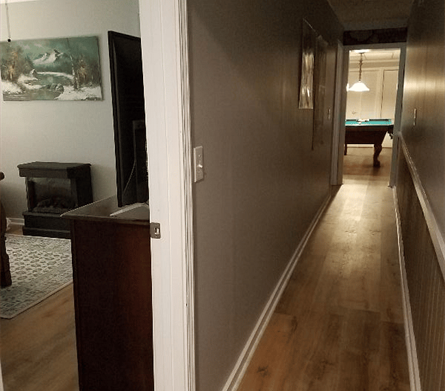 Beautiful LVP floors from hallway to bedrooms