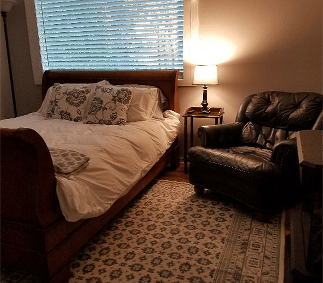 Private master bedroom with great natural light.