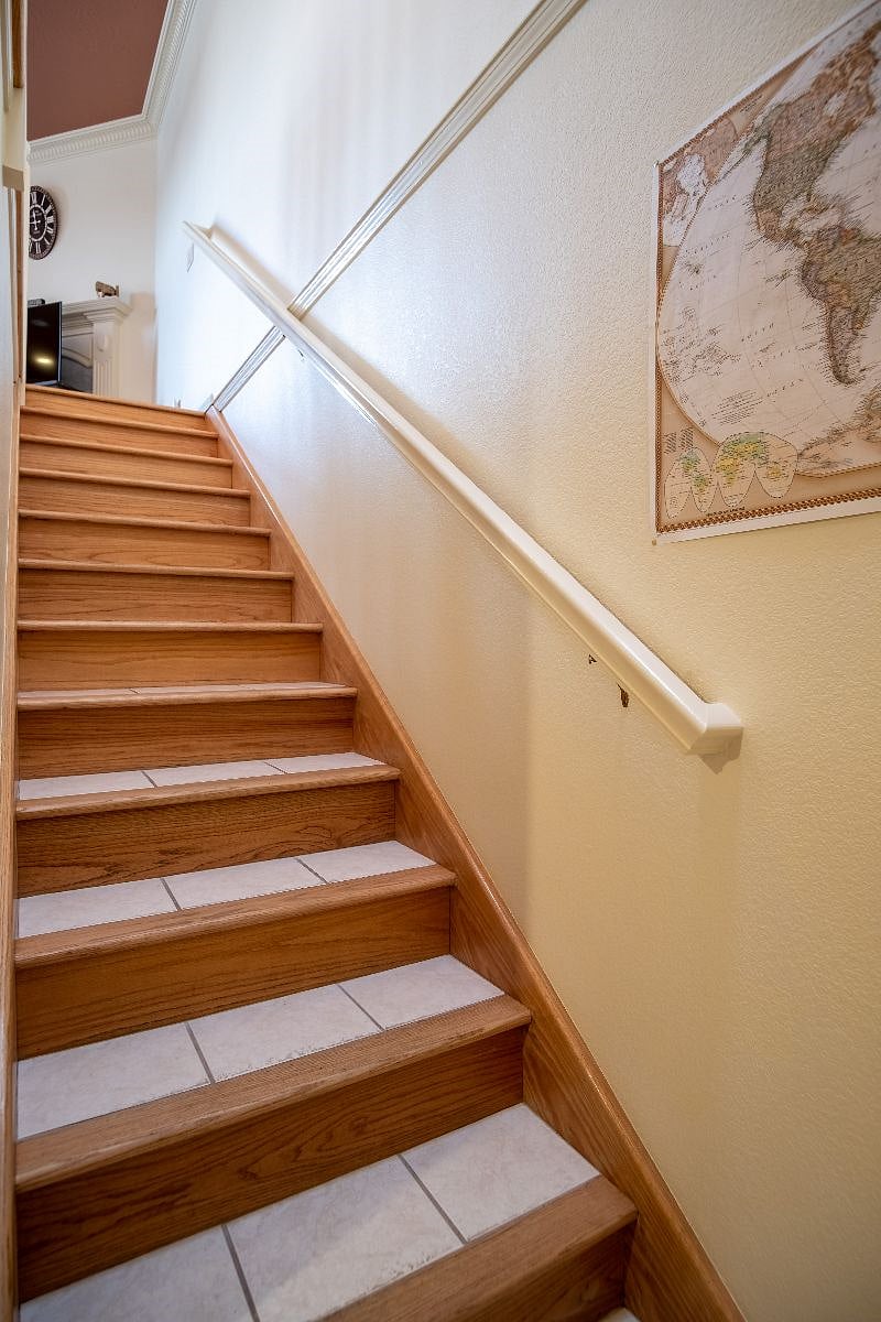 Stairs to the second floor