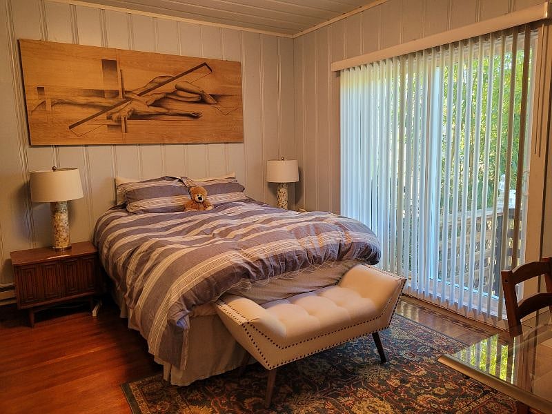 view from entrance to bedroom