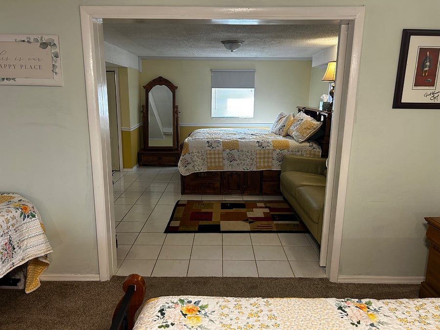 Mster br door. Closing barn doors on other side 