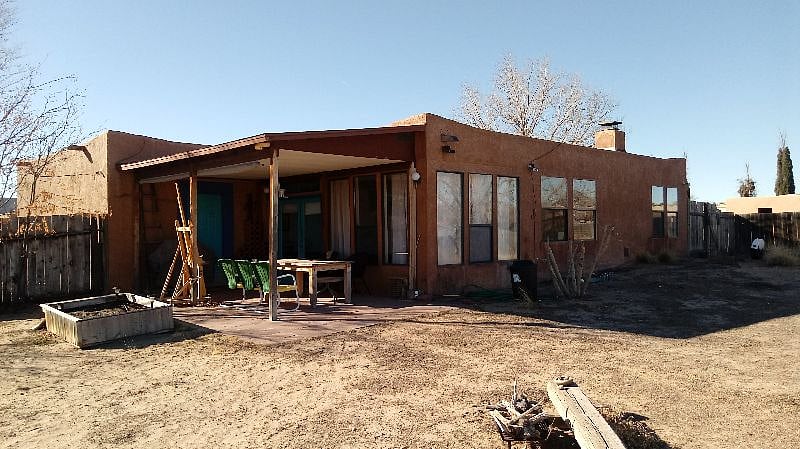 View of the house from the very large and private backyard.