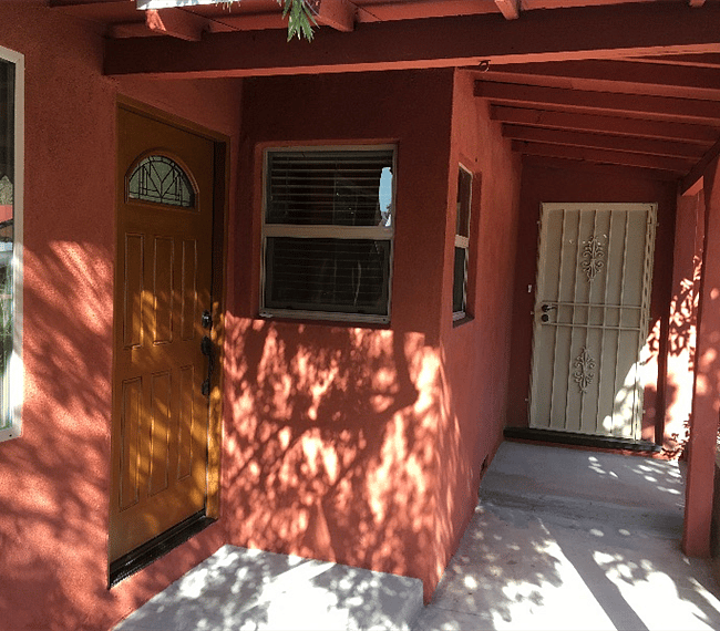 The Two Entrances. There is a ramp as well.
