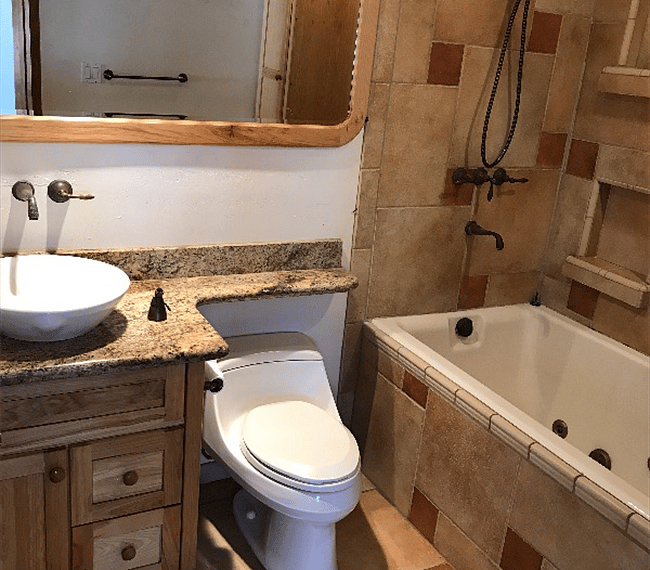 Custom Bathroom w/Spa Tub.