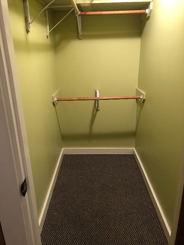Full walk in closet! Plenty of storage space for your stay!!!