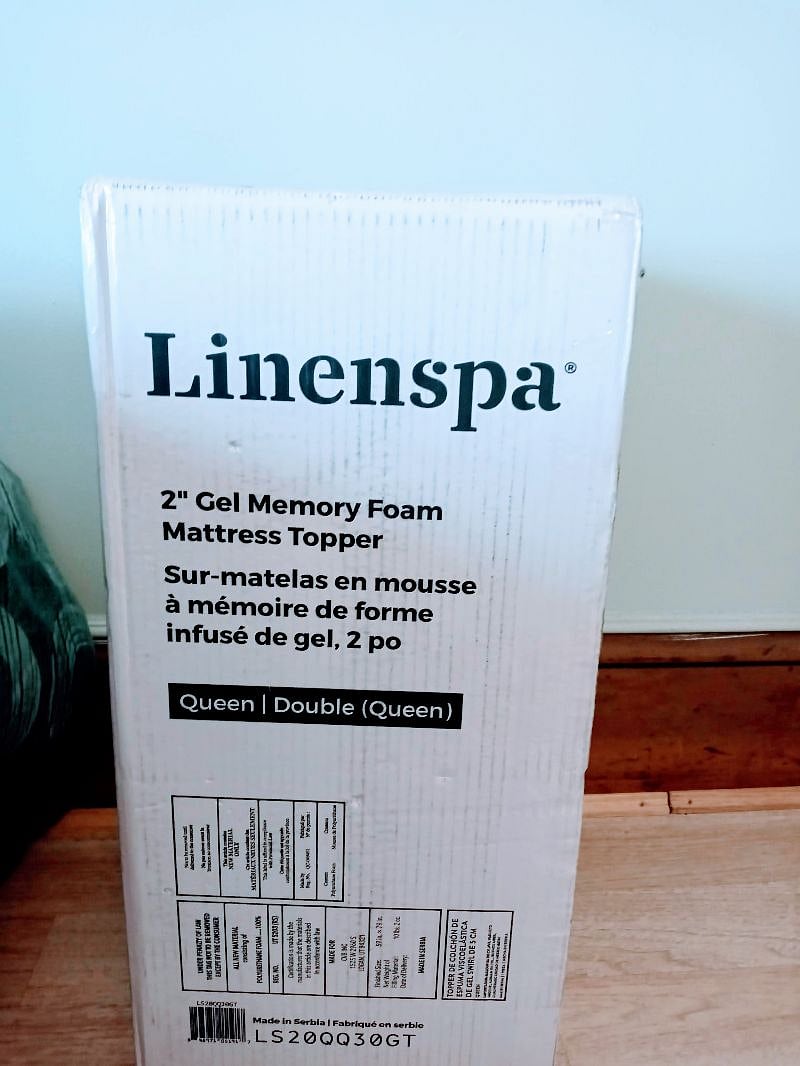 New memory foam for our full size bed.