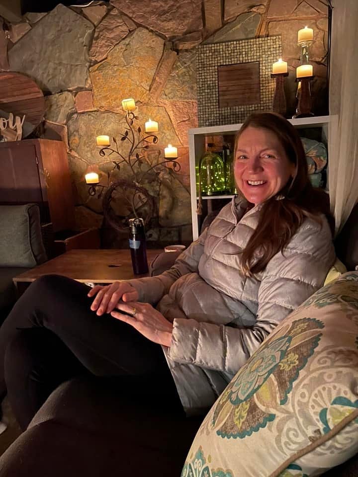 Lots of winter happy hours around the firepit in our Carport Lounge. <3 Very pandemic friendly!