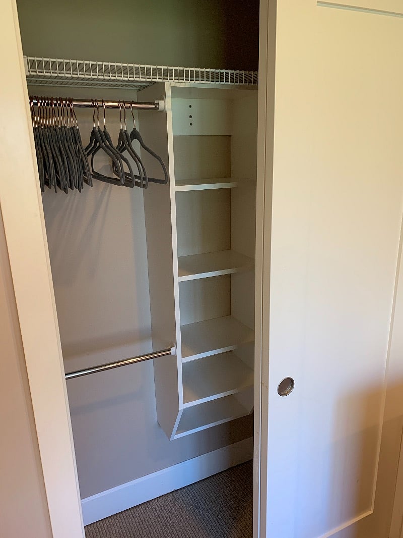 Second bedroom closet.
