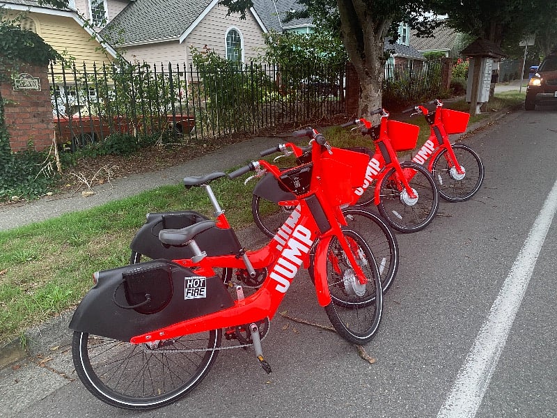E-bikes always available just a few houses away.
