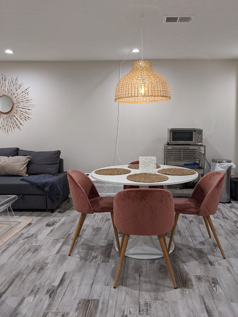 Dining room with space for four.