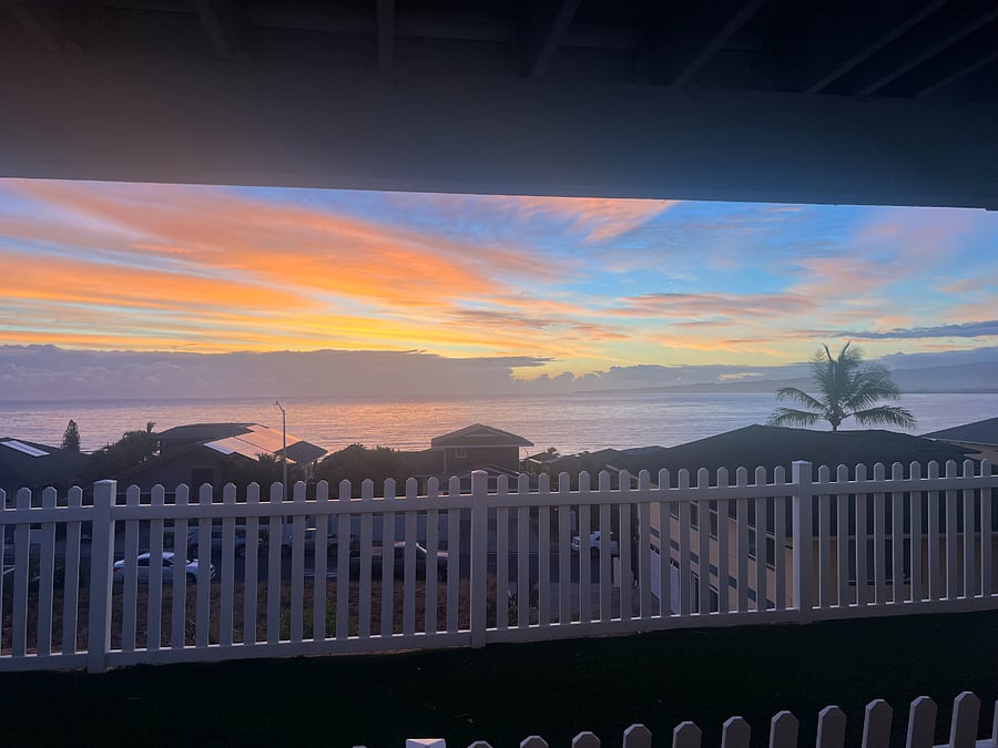Incredible morning sunrises right from your own back door patio