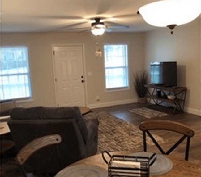 Living room and front entrance