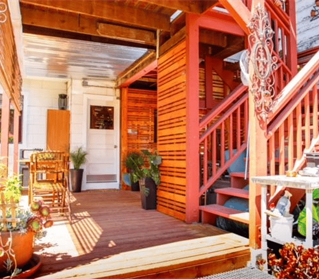 Deck and bistro table