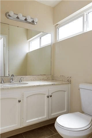 1/2 bathroom downstairs in lower family room.