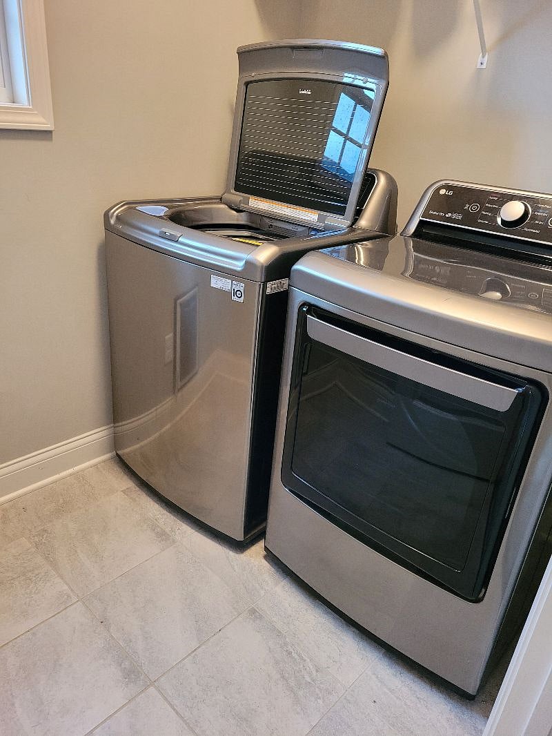 Downstairs laundry room