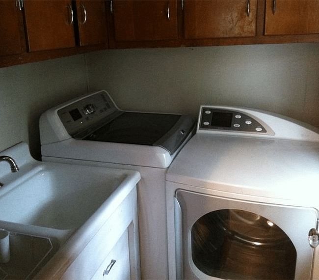Pantry with free washer and dryer