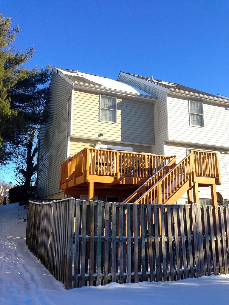 Back of the house in the winter