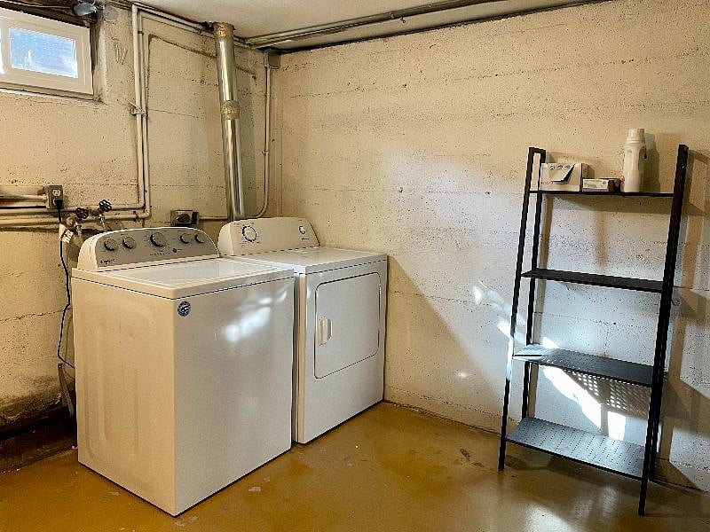 New washer and dryer