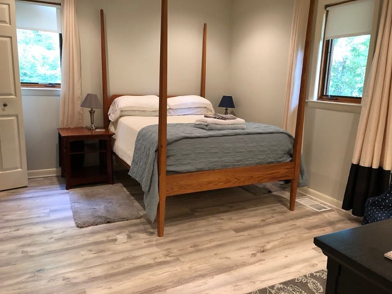 Bedroom, double closet to left
