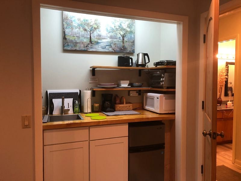 Kitchenette within TV / sitting room