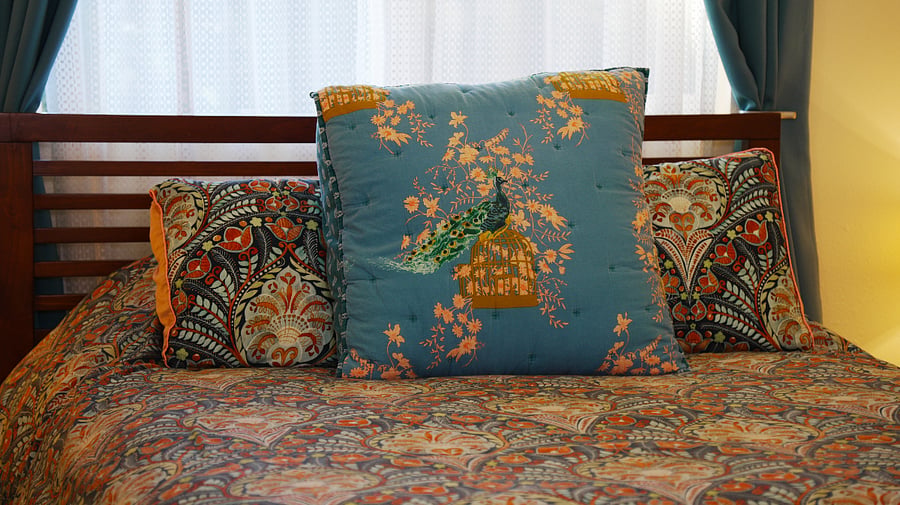 Bedroom 1 - Peacock Room.