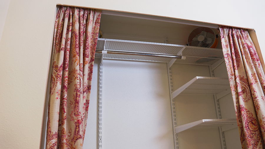 Additional fans within the apartment and bedrooms.