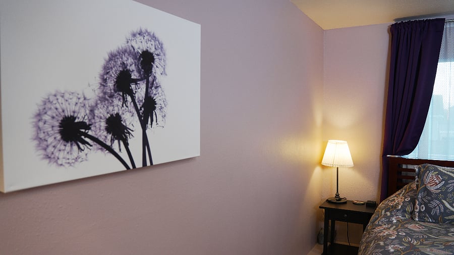 Bedroom 2 - The Purple Room.